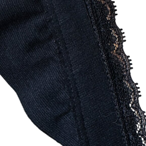 Free People Dress Sm Cross My Heart Teal Black Fitted Mini Back Cut Out Sexy - Picture 9 of 13